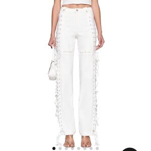 I am Gia lace up denim pants